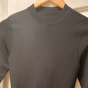 Alice + Olivia black reversible long sleeved mini dress